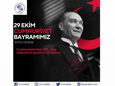 29 EKİM CUMHURİYET BAYRAMIMIZ KUTLU OLSUN!