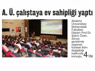 A.Ü. ÇALIŞTAYA EV SAHİPLİĞİ YAPTI (NEHİR-31.10.2023)