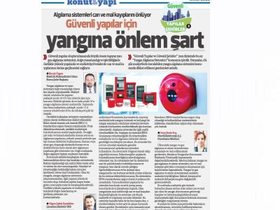 ŞUBE BAŞKANIMIZ BURAK ÖZGEN KONUT VE YAPI GAZETESİNE AÇIKLAMALARDA BULUNDU