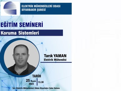 `KORUMA SİSTEMLERİ`KONULU BİLGİLENDİRME SEMİNERİ YAPILACAKTIR..