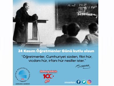 24 KASIM ÖĞRETMENLER GÜNÜ KUTLU OLSUN