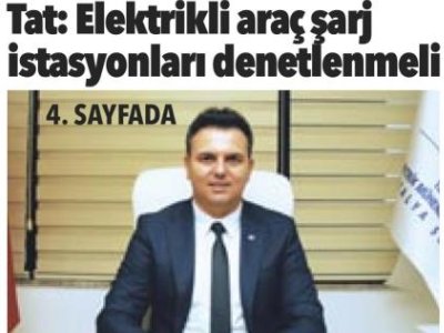TAT: ELEKTRİKLİ ARAÇ ŞARJ İSTASYONLARI DENETLENMELİ(ANTALYA YÜZYÜZE-28.11.2023)