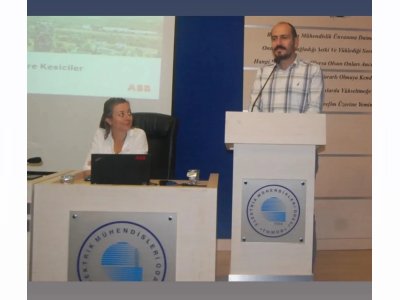EMO-ABB FİRMASI İŞ BİRLİĞİYLE DÜZENLEMİŞ OLDUĞUMUZ `AG DEVRE KESİCİLER VE ABB ABİLİTY İLE GÜNÜMÜZDE ELEKTRİK TESİS YÖNETİMİ` SEMİNERİMİZİ GERÇEKLEŞTİRDİK