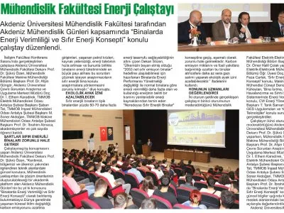 MÜHENDİSİK FAKÜLTESİ ENERJİ ÇALISTAYI (MANAVGATIN SESİ-02.11.2023)