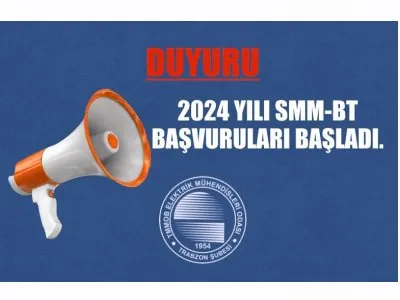 2024 YILI SMM-BT BAŞVURULARI BAŞLADI.