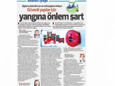 ŞUBE BAŞKANIMIZ BURAK ÖZGEN KONUT VE YAPI GAZETESİNE AÇIKLAMALARDA BULUNDU