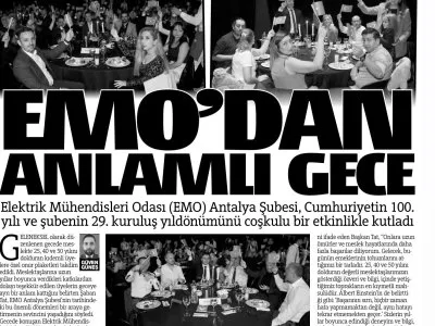 EMO`DAN ANLAMLI GECE(ANTALYA EKSPRES-20.11.2023)