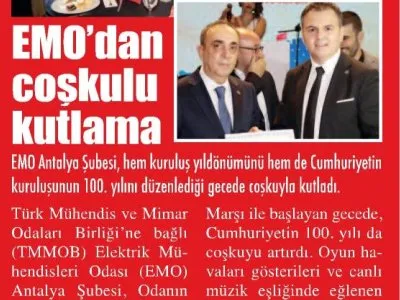 EMO`DAN COŞKULU KUTLAMA(ANTALYA SON HABER-20.11.2023)