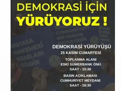 YÜRÜYÜŞ: <B>HERKES İÇİN ADALET</B>
