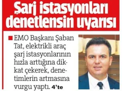 ŞARJ İSTASYONLARI DENETLENSİN UYARISI(ANTALYA EKSPRES-28.11.2023)