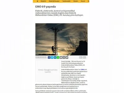 EMO 69 YAŞINDA (ENERJİGUNLUGU.NET)