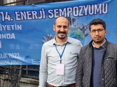 EMO MERSİN ŞUBE BAŞKANIMIZ ALKAN ALKAYA VE ŞUBE SMM ÜYEMİZ ENES KÜPELİ 14. ENERJİ SEMPOZYUMUNA KATILIM SAĞLADI.