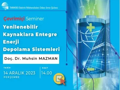YENİLENEBİLİR KAYNAKLARA ENTEGRE ENERJİ DEPOLAMA SİSTEMLERİ  SEMİNERİ<B>  // VİDEO HABER </B>