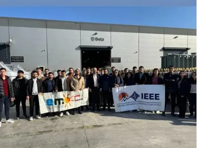 MERSİN ÜNİVERSİTESİ ELEKTRİK ELEKTRONİK MÜHENDİSLİĞİ BÖLÜM ÖĞRENCİLERİ BETA ENERJİ VE TEKNOLOJİLERİ A.Ş. FİRMASINA TEKNİK GEZİ DÜZENLEDİ
