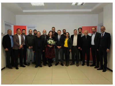 CHP MEZİTLİ BELEDİYE BAŞKAN ADAYI SN. AHMET SERKAN TUNCER, TMMOB MERSİN İKK SEKRETERLİĞİMİZİ ZİYARET ETTİ.