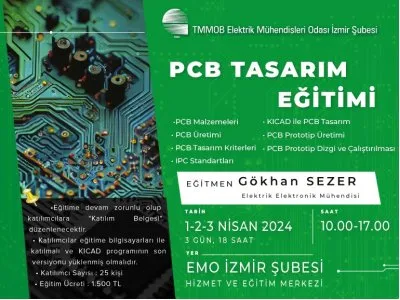 PCB TASARIM EĞİTİMİ - <B>ONLİNE KAYIT</B>