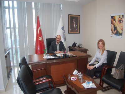 TED MERSİN KOLEJİ ÖZEL ANAOKULU MÜDÜRÜ SN. ÇİGDEM ÇAĞLAR EMO MERSİN ŞUBE YÖNETİM KURULU BAŞKANIMIZ DOÇ. DR. ALKAN ALKAYA`YI ZİYARET ETTİ.