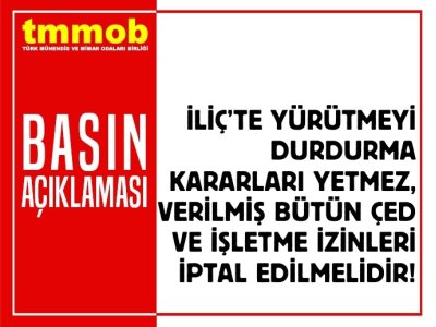 İŞLETME İZİNLERİ DE İPTAL EDİLMELİDİR!
