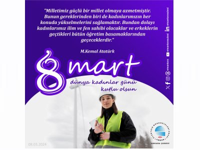 8 MART DÜNYA KADINLAR GÜNÜ KUTLU OLSUN