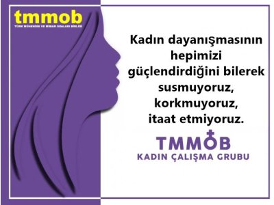 BUGÜN 8 MART...
KADIN DAYANIŞMASININ HEPİMİZİ GÜÇLENDİRDİĞİNİ BİLEREK SUSMUYORUZ, KORKMUYORUZ, İTAAT ETMİYORUZ