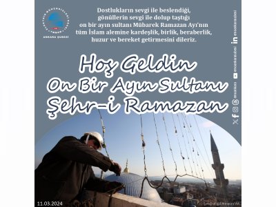 HOŞ GELDİN ON BİR AYIN SULTANI ŞEHR-İ RAMAZAN
