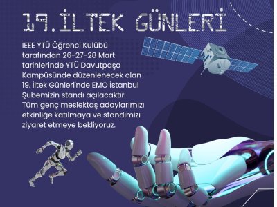 19. İLTEK GÜNLERİ`NDE ŞUBEMİZ STANDI AÇILACAK