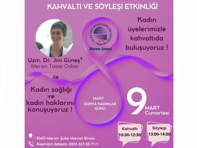 DÜNYA EMEKÇİ KADINLAR GÜNÜ`NE ÖZEL MERSİN ŞUBE KADIN ÜYELERİ KAHVALTIDA BULUŞUYOR!