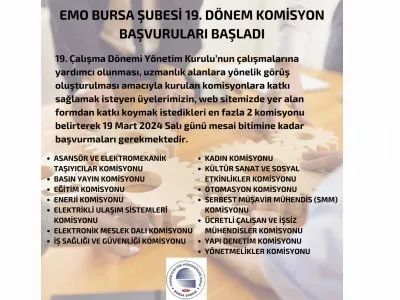 ŞUBE KOMİSYONLARINA KAYITLAR BAŞLADI