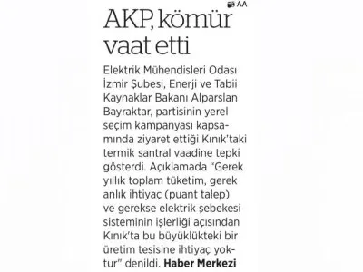 AKP KÖMÜR VAAT ETTİ (BİRGÜN)