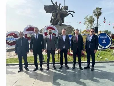 23 NİSAN ULUSAL EGEMENLİK VE ÇOCUK BAYRAMI ÇELENK SUNMA TÖRENİNE KATILIM SAĞLANDI