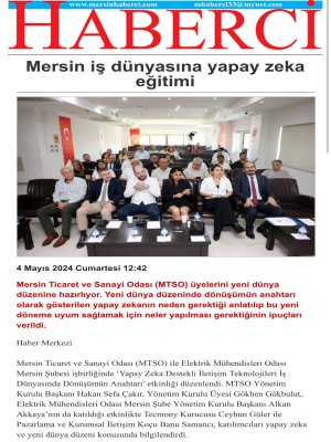 YAPAY ZEKA DESTEKLİ İLETİŞİM TEKNOLOJİLERİ İŞ DÜNYASINDA DÖNÜŞÜMÜN ANAHTARI ETKİNLİĞİ YEREL BASINDA.