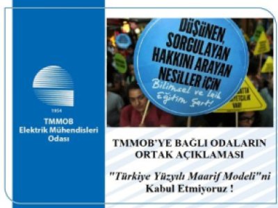 TÜRKİYE YÜZYILI MAARİF MODELİ LAİKLİK DÜŞMANI, BİLİMİ VE FENNİ DIŞLAYAN GERİCİ BİR EĞİTİM-ÖĞRETİM MODELİDİR! KABUL ETMİYORUZ !