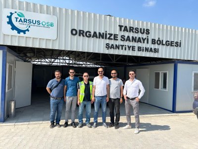 EMO MERSİN ŞUBE BAŞKANIMIZ DOÇ. DR. ALKAN ALKAYA VE YÖNETİM KURULU EKİBİMİZ OLAN TEİAŞ MÜHENDİSİ DEĞERLİ MESLEKTAŞLARIMIZLA TARSUS OSB ENERJİ MÜDÜRÜ VE EMO GENEL MERKEZ YÖNETİCİSİ HANİFİ YAYICI`YI ZİYARET ETTİK.
