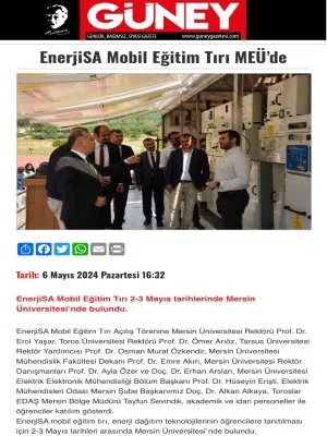 BASINDA ENERJİSA MOBİL EĞİTİM TIRI