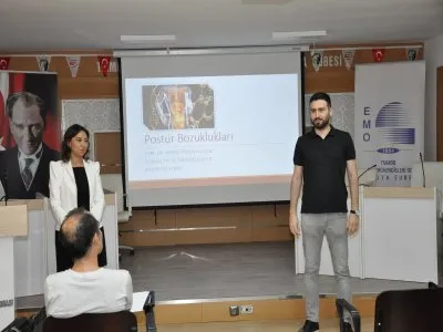 İŞ YERİNDE POSTÜR BOZUKLUKLARINA BAKIŞ VE ÇÖZÜM ÖNERİLERİ SEMİNERİ DÜZENLENDİ