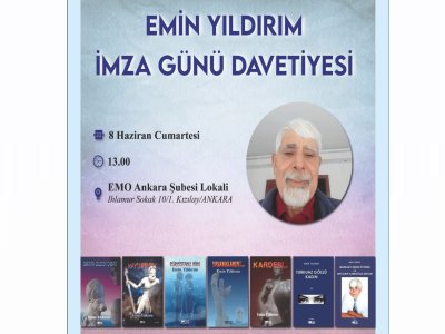 ÜYEMİZ EMİN YILDIRIM İMZA GÜNÜ DÜZENLİYOR