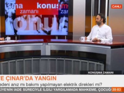 MAZIDAĞI VE ÇINAR`DA MEYDANA GELEN YANGINLARA İLİŞKİN İLKE TV`YE KONUK OLDUK.