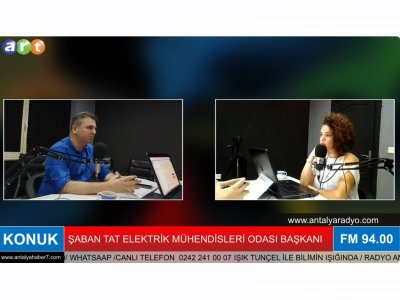 ŞUBE BAŞKANIMIZ ŞABAN TAT BİLİMİN IŞIĞINDA PROGRAMINA KONUK OLDU.