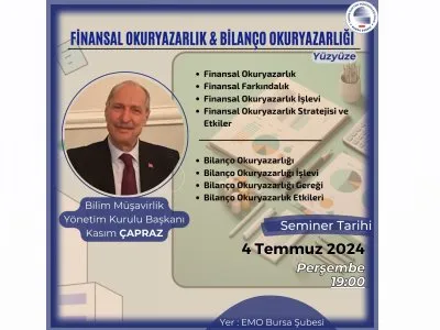 SEMİNER: FİNANSAL OKURYAZARLIK- BİLANÇO OKURYAZARLIĞI