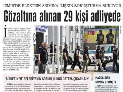 ŞİRKETİN VE BELEDİYENİN SORUMLULUĞU ORTAYA ÇIKARILSIN (GÜNLÜK EVRENSEL)