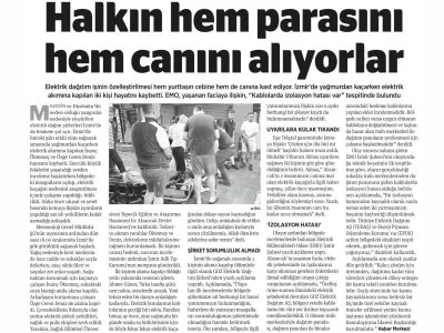 ŞİRKET İHMALİ İKİ CAN ALDI (BİRGÜN)
