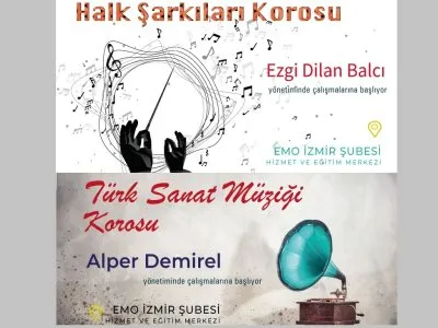 HALK ŞARKILARI VE TÜRK SANAT MÜZİĞİ KOROLARI KURULUYOR - <B>KAYIT</B>
