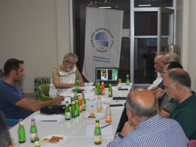 EMO ERZİNCAN İL TEMSİLCİLİĞİNDE ÜYE TOPLANTISI YAPILDI