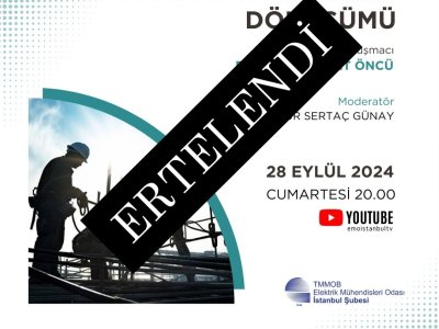 WEBİNAR ERTELEME DUYURUSU
