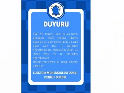 ODA AİDATLARI DEĞİŞİYOR