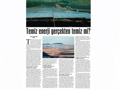 TEMİZ ENERJİ GERÇEKTEN TEMİZ Mİ (GÜNLÜK EVRENSEL)
