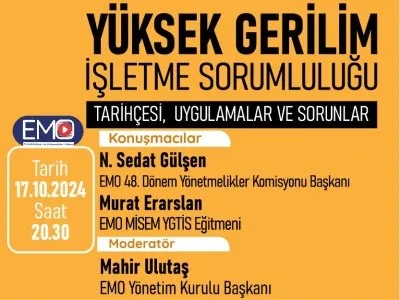 YÜKSEK GERİLİM İŞLETME SORUMLULUĞU CANLI YAYINI