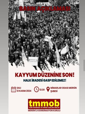 BASIN AÇIKLAMASI | KAYYUM DÜZENİNE SON!