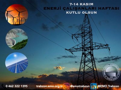 ENERJİ ÇALIŞANLARI HAFTASI KUTLU OLSUN.
