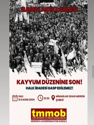 BASIN AÇIKLAMASI | KAYYUM DÜZENİNE SON!